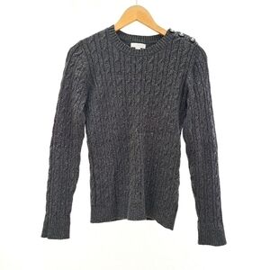 Charter Club Cable Knit Sweater with Metallic